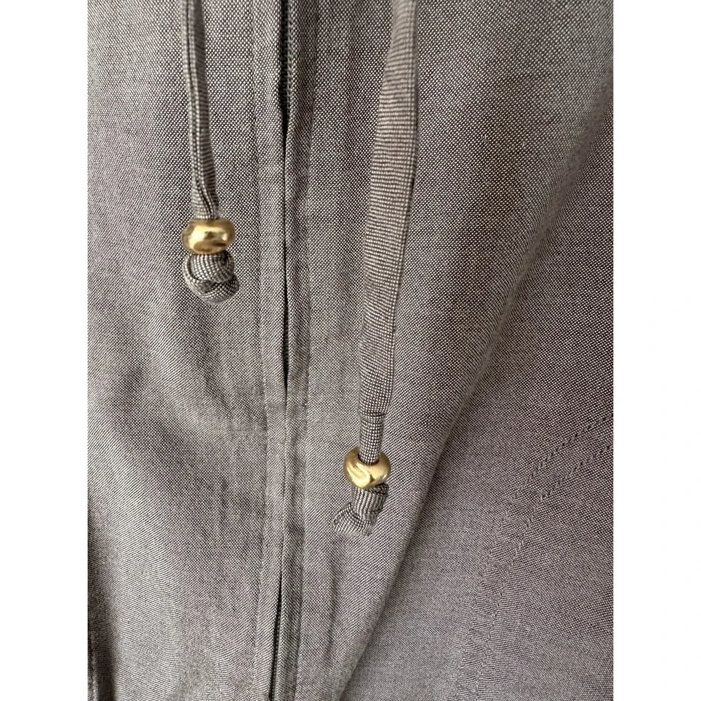 St John Brown SZ M Short Sleeve Full Zip Active Lounge Jacket *Read about flaws*
